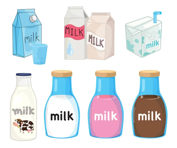 Milk collection — Stock Vector