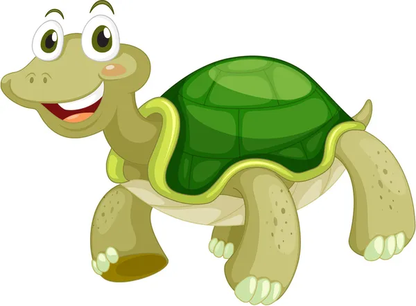 Animált teknős — Stock Vector