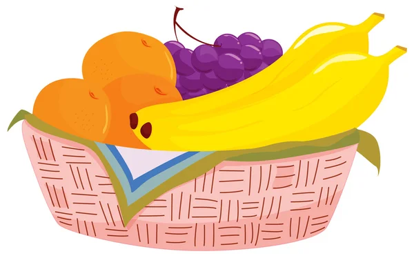 Panier de fruits — Image vectorielle