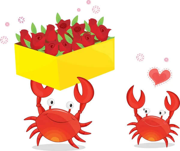 Deux crabes — Image vectorielle