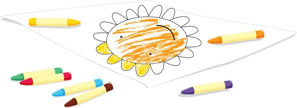Premium Vector  Crayon vector illustration. cartoon coloring crayons.  crayons hand draw isolated.