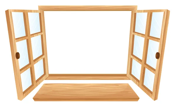 Открытые окна — стоковый вектор