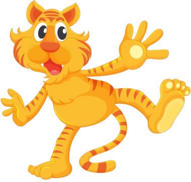 Isolated tiger clipart