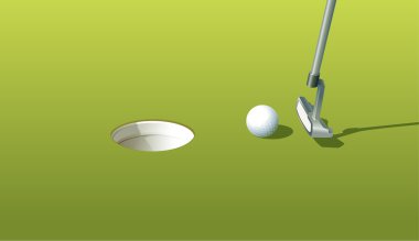 Putting green clipart