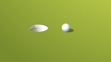 Putting green clipart