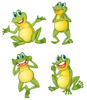 Frog series clipart