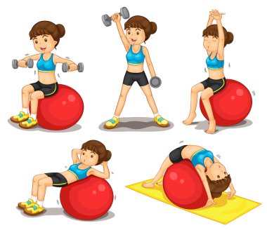 Fitness series clipart