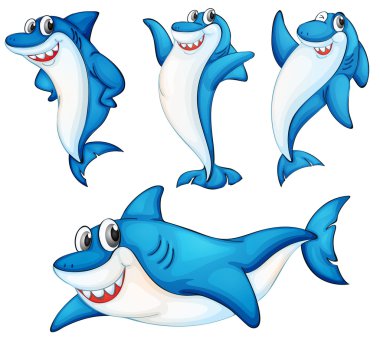 Shark series clipart