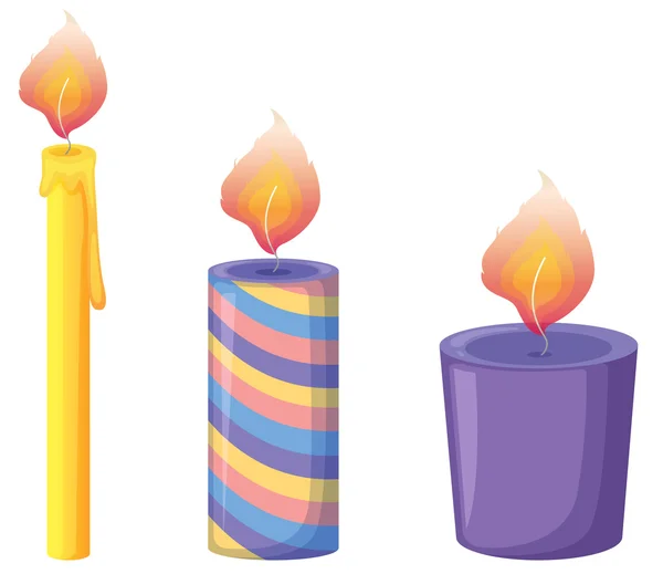 Candles — Stock Vector