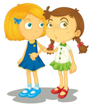 Two friends clipart