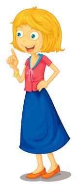 young woman clipart