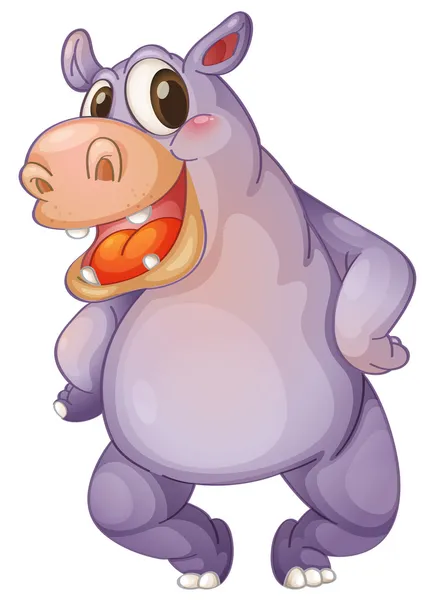 Hip hippo — Stock Vector