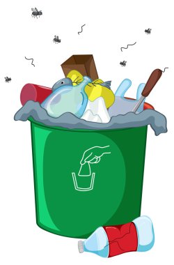 Dirty bin clipart