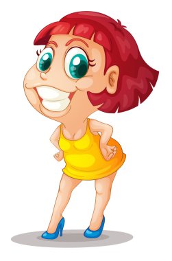 Comical girl clipart