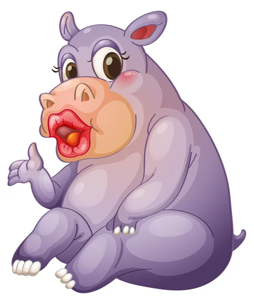 Sexy hippo — Stockvector