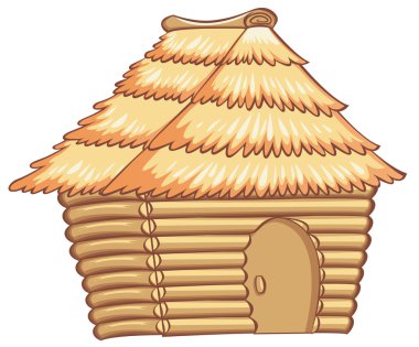 Bamboo hut clipart