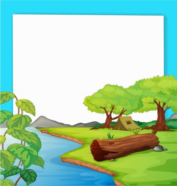 Forest scene clipart