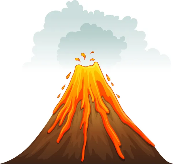 Erupción — Vector de stock