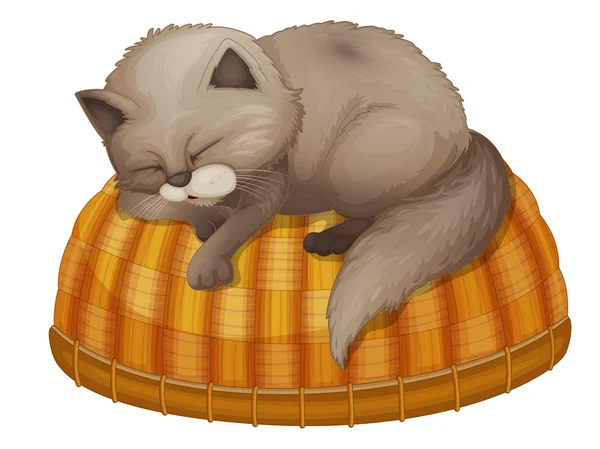 眠っている猫 — ストックベクタ