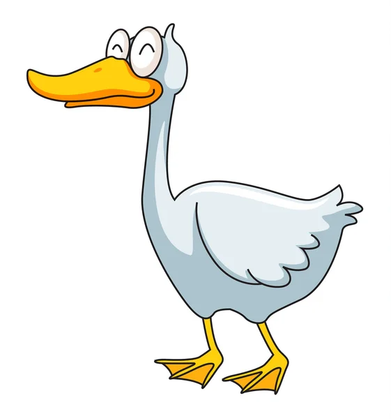 Funny ducky — Stock Vector