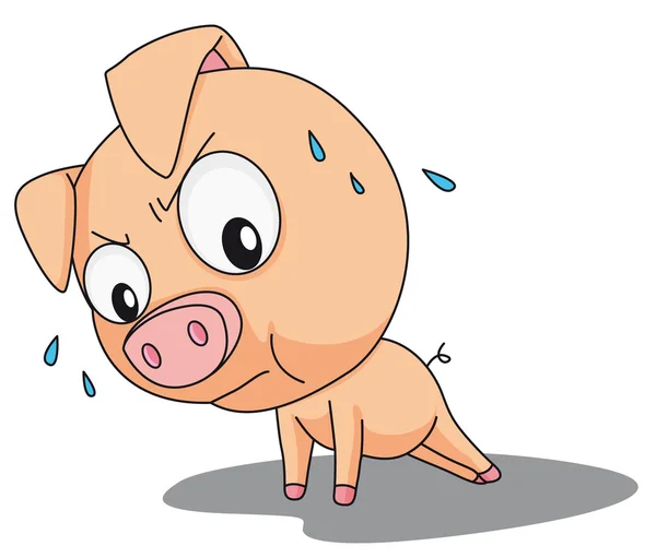Drôle de porc — Image vectorielle