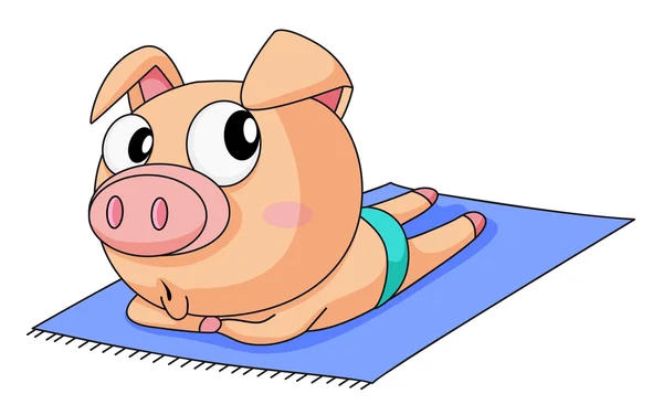 Drôle de porc — Image vectorielle