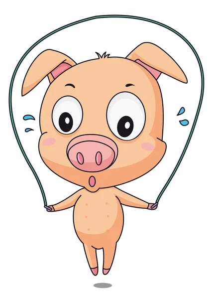 Porcs sauteurs — Image vectorielle