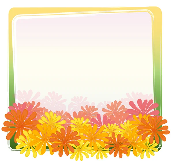 Flower frame — Stock Vector