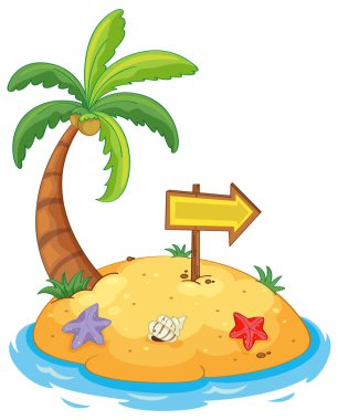 Island paradise clipart