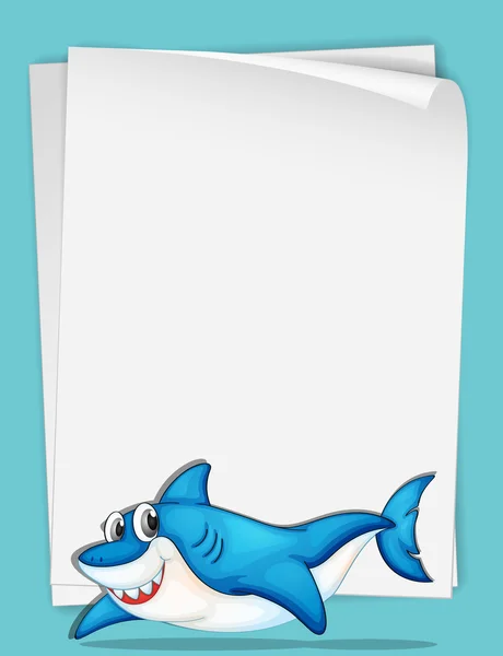 Shark paper — Stock Vector