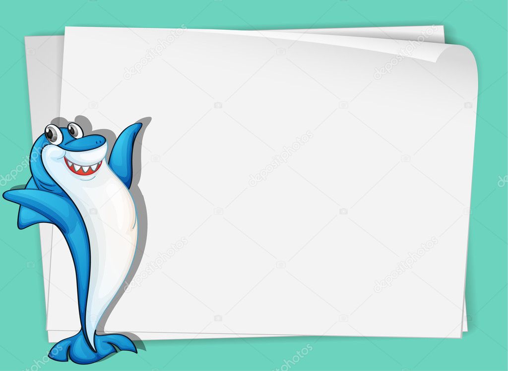 Shark paper Stock Illustration by ©interactimages #10614626