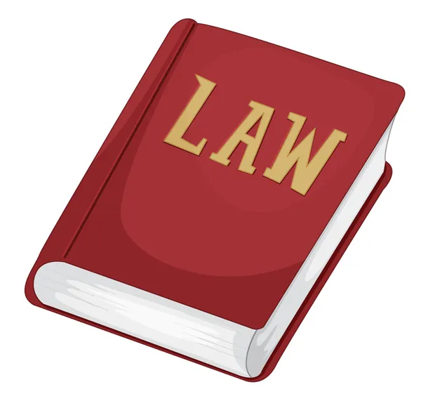 Law book — Stock Vector
