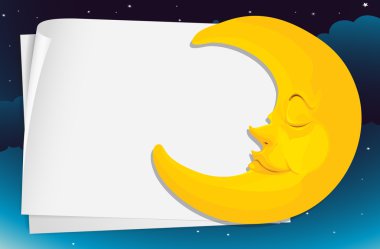 Moon paper clipart