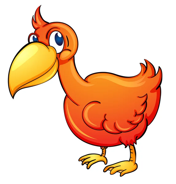 Narancssárga madár — Stock Vector