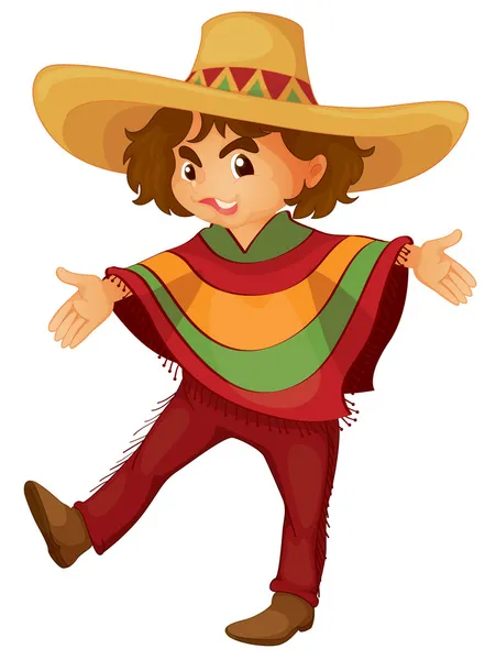 Mexicain garçon — Image vectorielle