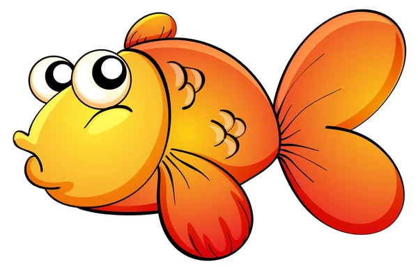Тропічна риба помаранчевий — стоковий вектор