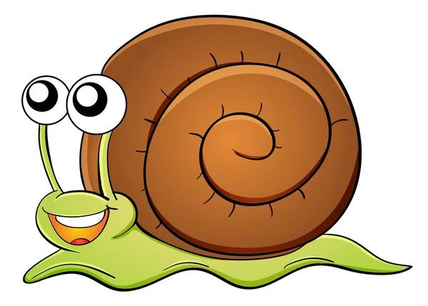 Caricature d'escargot — Image vectorielle