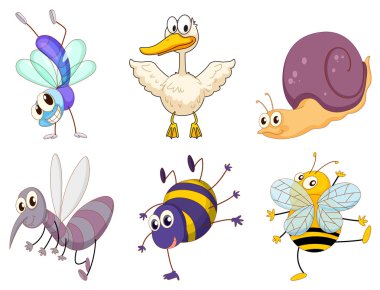 Group of animals clipart