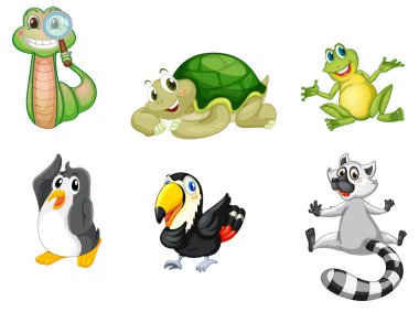 Group of animals clipart