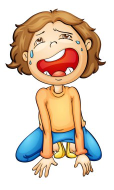 Crying girl clipart