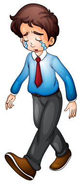 Sad man clipart