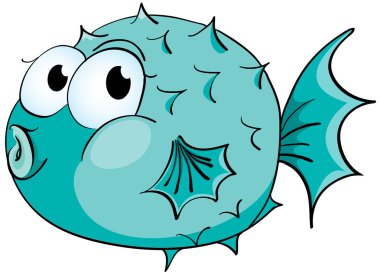 Puffer fish clipart