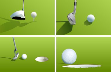 Golf series clipart