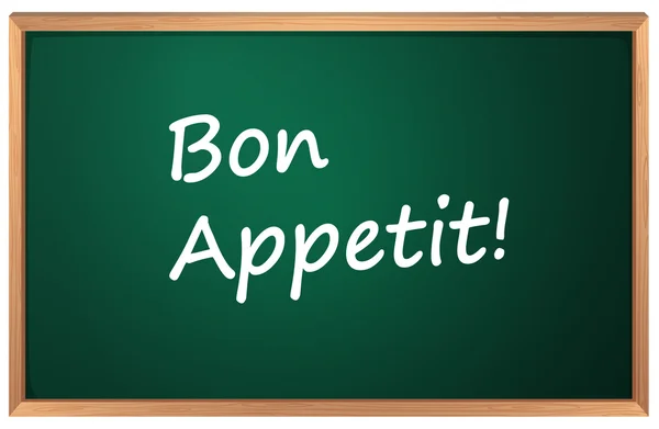 Bon apetit znamení — Stockový vektor