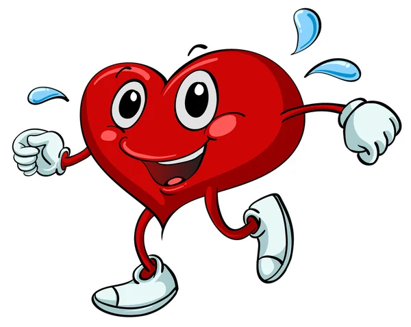 Esercizio cardiaco — Vettoriale Stock