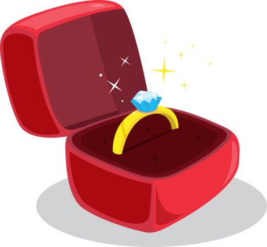 A diamond ring clipart