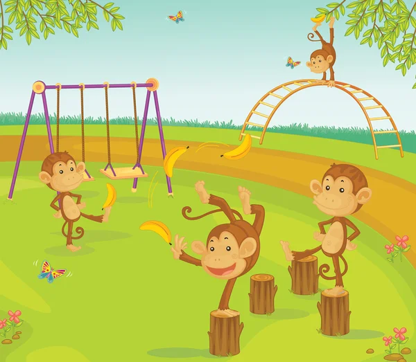 猴子 — 图库矢量图片
