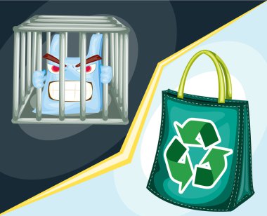 A Bag and Cage clipart