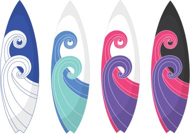 Surfing Pads clipart