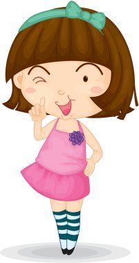 A Girl clipart